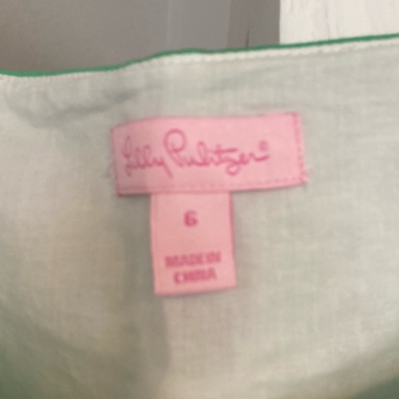Lilly Pulitzer Green Dress with White Embroidery - Picture 2 of 3